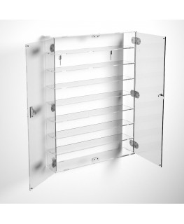 E-801 BAC-X - PERSONALIZZABILE - Bacheca/Vetrina in plexiglass trasparente scala 1:43