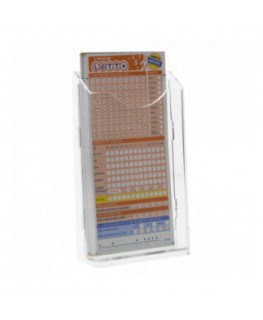 E-278 EPS-A - Espositore schedine da banco in plexiglass trasparente a 1 tasca