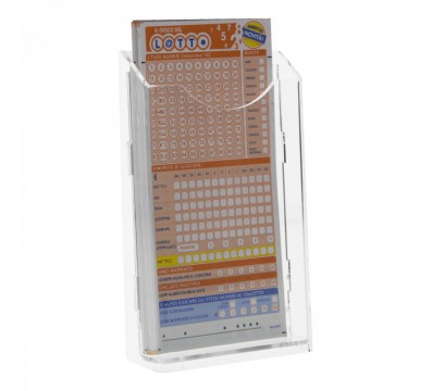E-278 EPS-A - Espositore schedine da banco in plexiglass trasparente a 1 tasca
