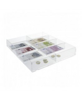 E-281 EPS-E - Espositore da banco per banconote a 8 scomparti