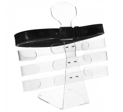 E-298 EPC-A - Porta cintura regolabile in plexiglass trasparente a 4 postazioni