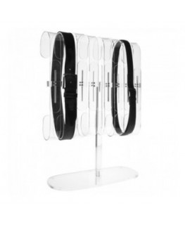 E-297 - Porta cintura regolabile in plexiglass trasparente a 8 postazioni