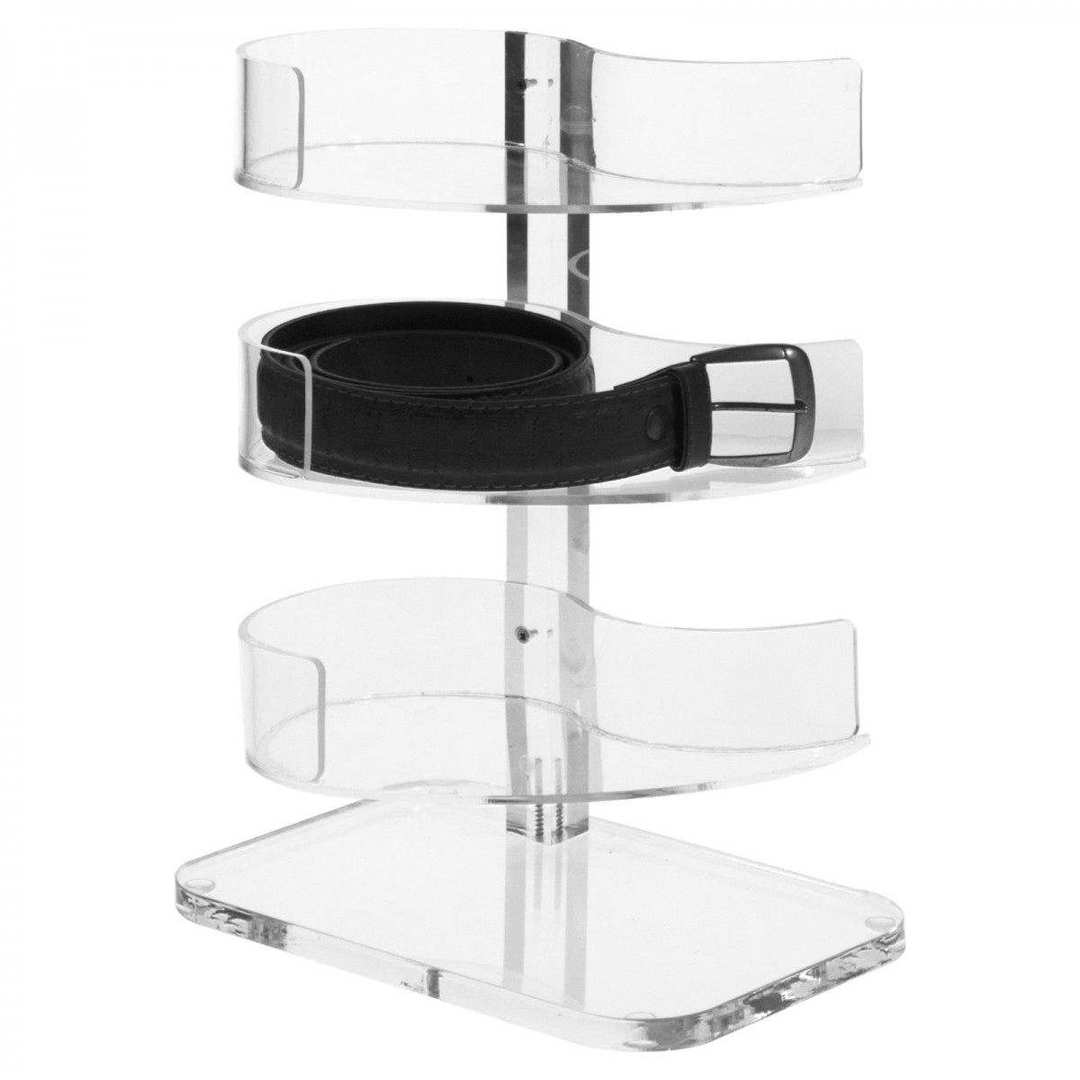 E-300 EPC-A - Porta cintura in plexiglass trasparente a 3 postazioni