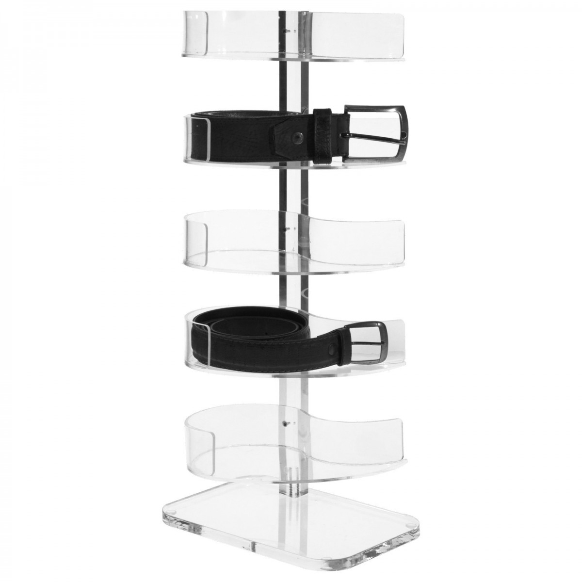 E-300 EPC-C - Porta cintura in plexiglass trasparente a 5 postazioni