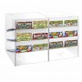 Expositor de mostrador para rascar y ganar en plexiglás transparente