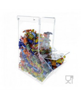 E-312 - Espositore silos per caramelle in plexiglass trasparente