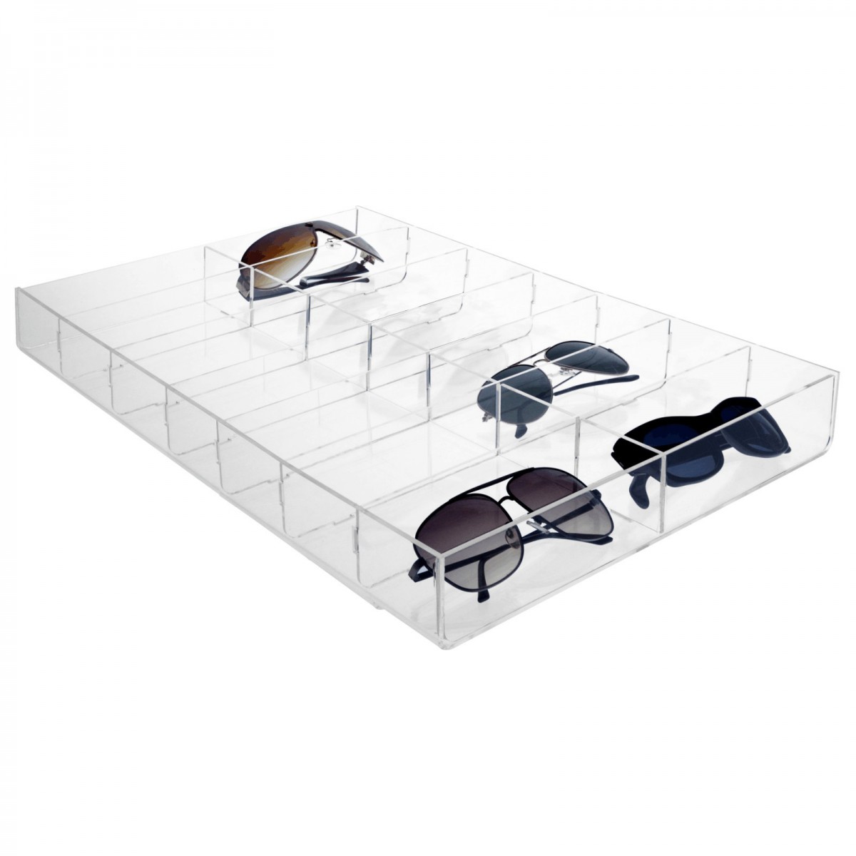 E-323 - Porta occhiali in plexiglass trasparente