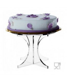 E-345 - Alzate portatorta o dolci in plexiglass trasparente