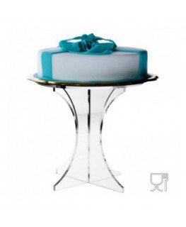 E-345 - Alzate portatorta o dolci in plexiglass trasparente