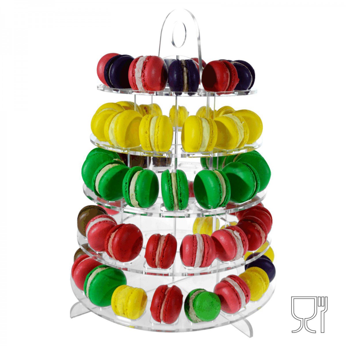 E-376 - Porta macarons in plexiglass trasparente
