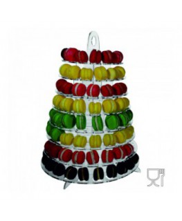 E-409 EPM-B - Porta macarons in plexiglass trasparente a 130 postazioni