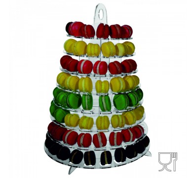 E-409 EPM-B - Porta macarons in plexiglass trasparente a 130 postazioni