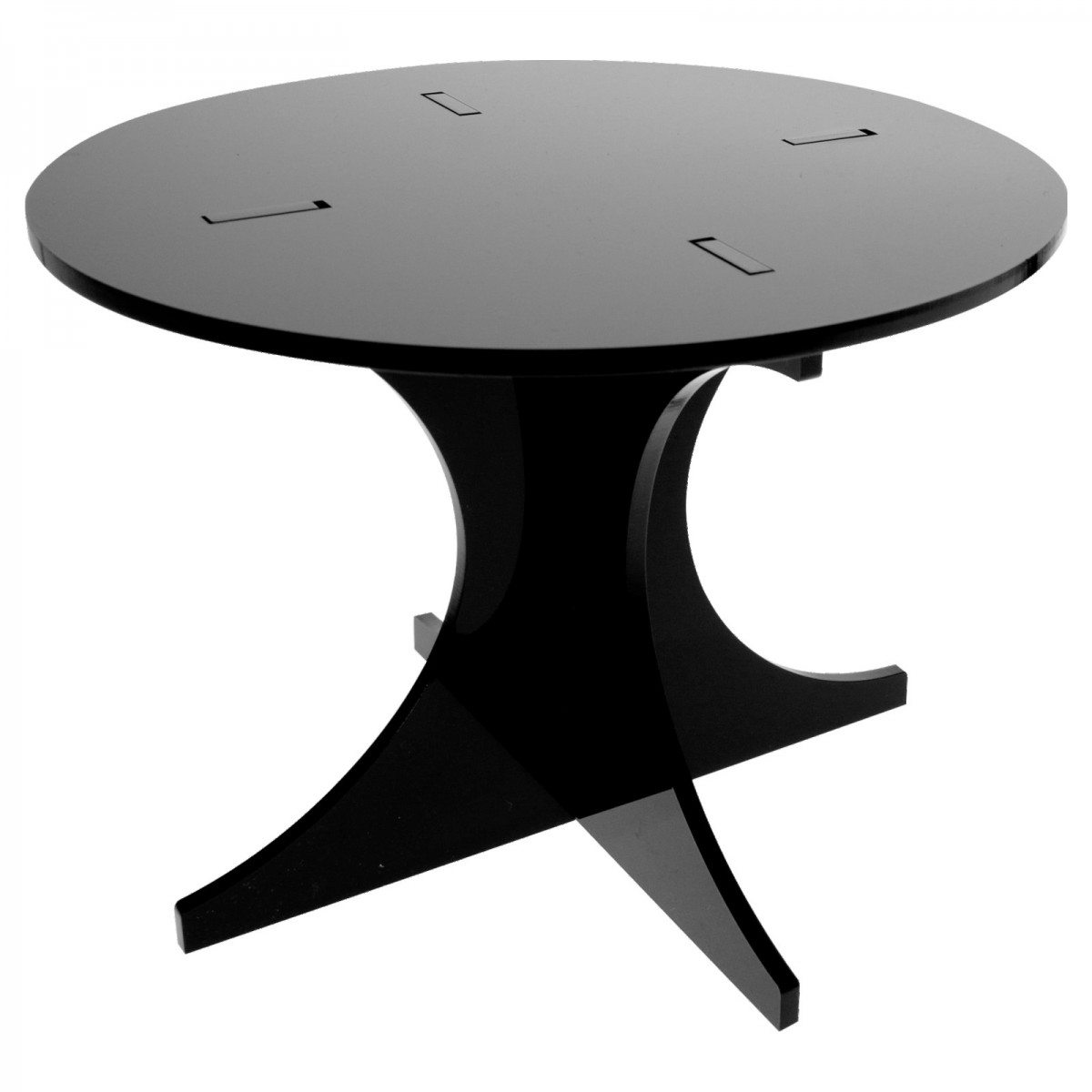 E-378 PTO-B - Alzate multiuso in plexiglass nero - Spessore 5 mm - Altezza 15 cm