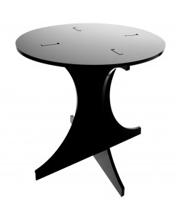 E-378 - Alzate multiuso in plexiglass nero - Spessore 5 mm