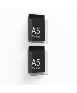 E-403 - Porta depliant da parete - Tasca per depliant formato A5