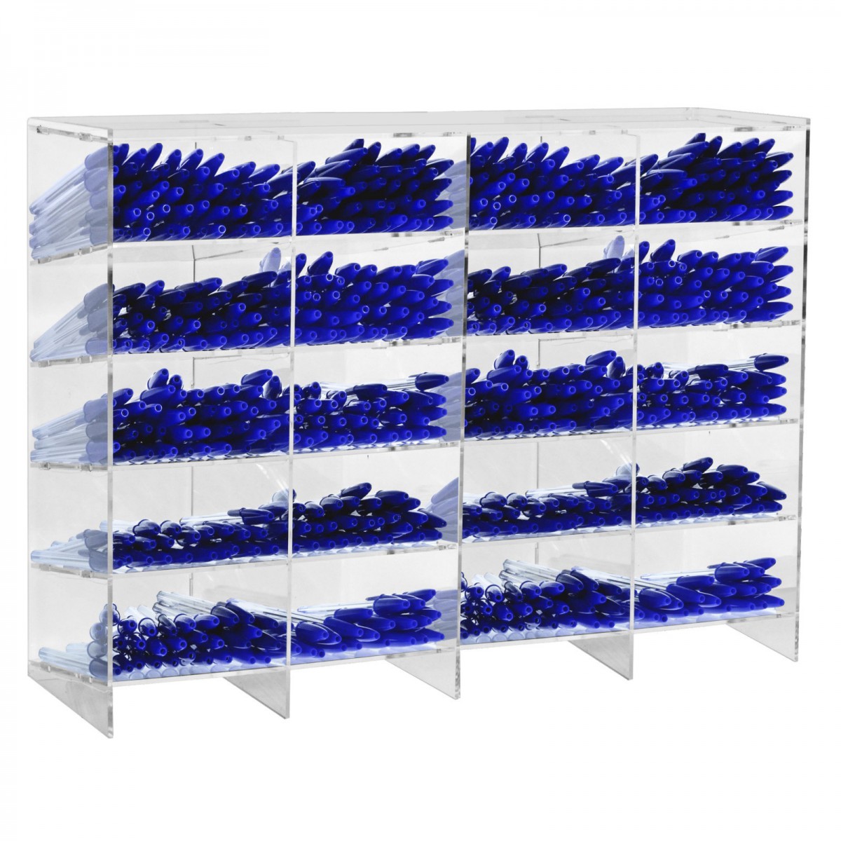 E-410 - Porta penne da banco in plexiglass trasparente