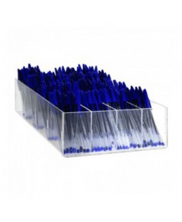 E-412 - Porta penne da banco in plexiglass trasparente