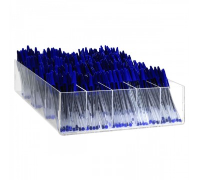 E-412 - Porta penne da banco in plexiglass trasparente