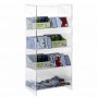 Transparent Plexiglass Lighter/Tobacco Holder Display Stand with Inclined Shelf
