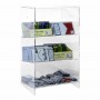Transparent Plexiglass Lighter/Tobacco Holder Display Stand with Inclined Shelf