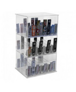 E-426 - Espositore in plexiglass trasparente porta cartine - L 25 x P 20 cm.