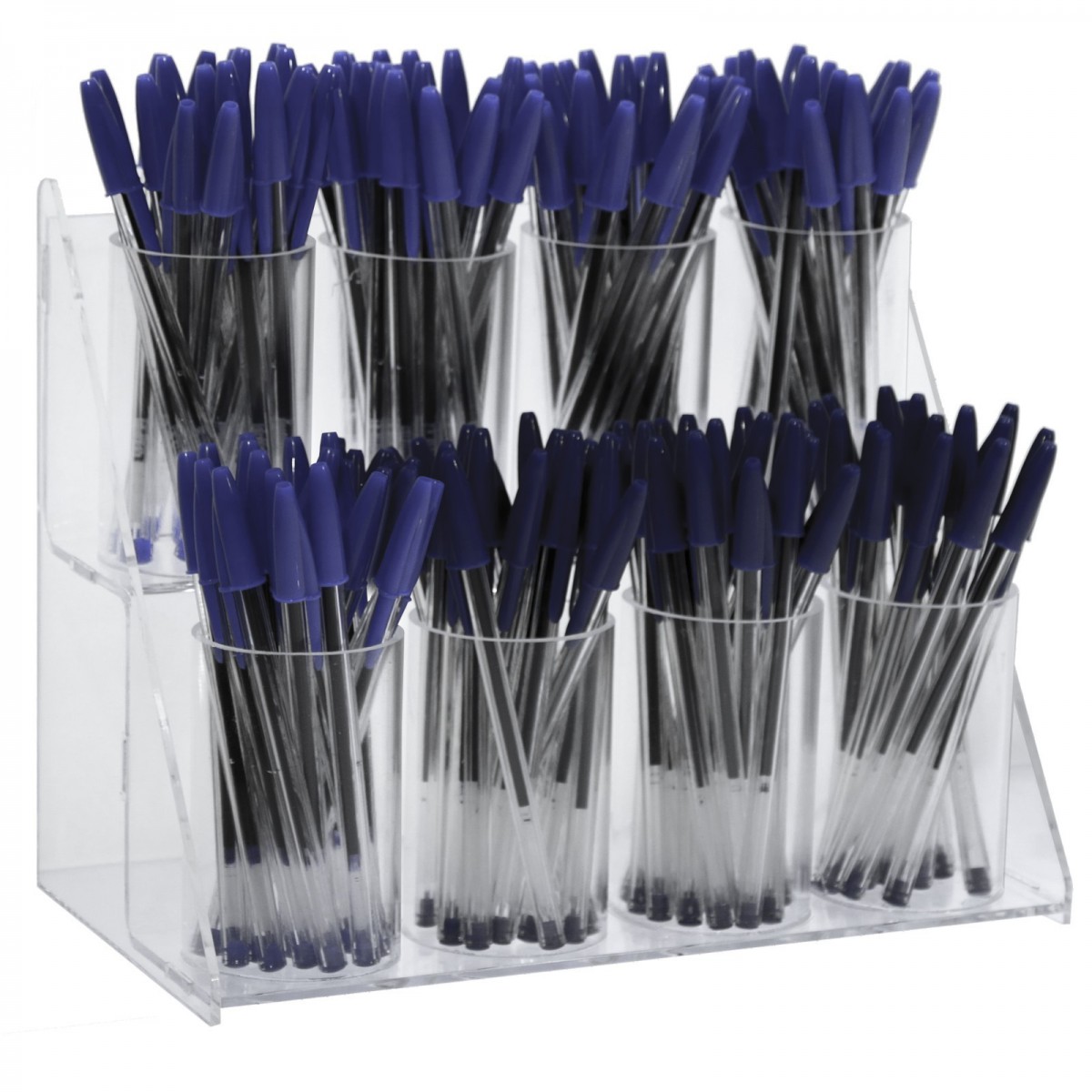 E-428 - Porta penne da banco in plexiglass trasparente