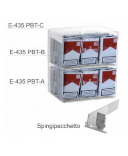 E-435 - Espositore in plexiglass trasparente da banco porta trinciato - L 25 x P 30 cm.