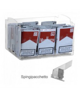 E-435 - Espositore in plexiglass trasparente da banco porta trinciato - L 25 x P 30 cm.