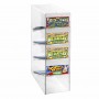 Countertop scratch and win display in transparent plexiglass
