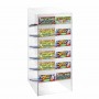 Espositore gratta e vinci da banco in plexiglass trasparente