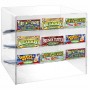 Présentoir à gratter et à gagner de comptoir en plexiglas transparent