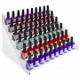 Expositor de maquillaje con panel lateral transparente