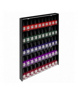 E-567 - Espositore vetrinetta da parete per Make Up con Pannello Laterale Nero - Larghezza 39 cm.