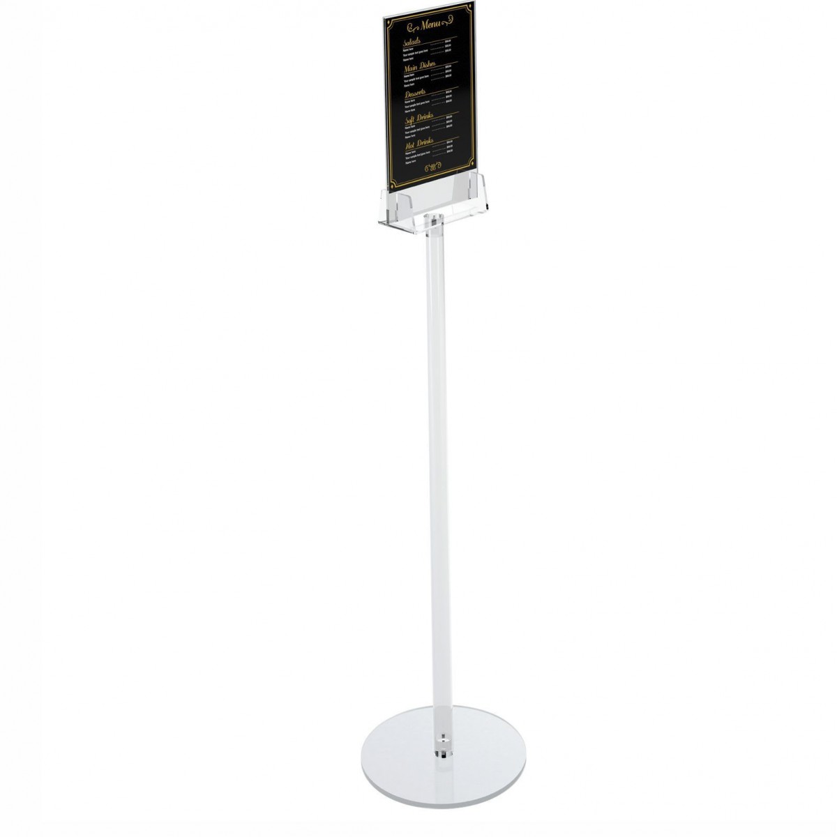 E-580 - Piantana porta comunicazioni per fogli formato A4 VERTICALE