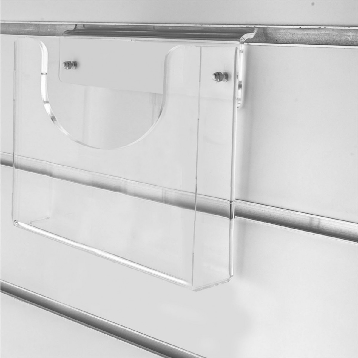 Multifunktions-Fach horizontal aus Plexiglass, transparent