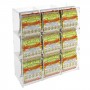 Countertop scratch and win display in transparent plexiglass WITHOUT DOOR