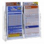 Expositor de mostrador para tarjetas en plexiglás transparente