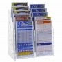 Expositor de mostrador para tarjetas en plexiglás transparente