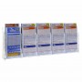 Countertop display for cards in transparent plexiglass