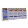 Countertop display for cards in transparent plexiglass