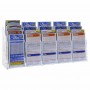 Countertop display for cards in transparent plexiglass