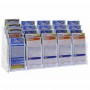 Countertop display for cards in transparent plexiglass