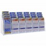 Countertop display for cards in transparent plexiglass