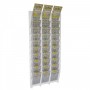 Clear acrylic bet slip and scratch card display for wall