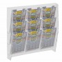 Transparante plexiglas wanddisplay voor wedbriefjes en krasloten