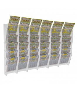 E-478 - Espositore schedine e gratta e vinci da parete in plexiglass trasparente