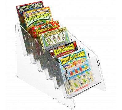 Expositor de tarjetas rasca y gana" de sobremesa