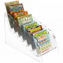 Expositor de mostrador para rascar y ganar en plexiglás transparente