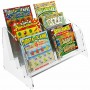 Countertop scratch and win display in transparent plexiglass