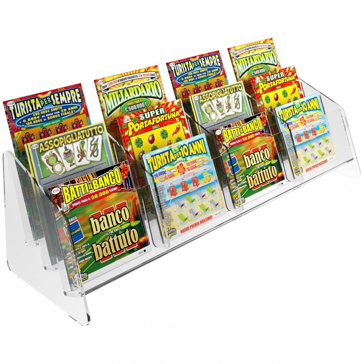 Thekendisplay für Rubelloseaus Plexiglas transparent